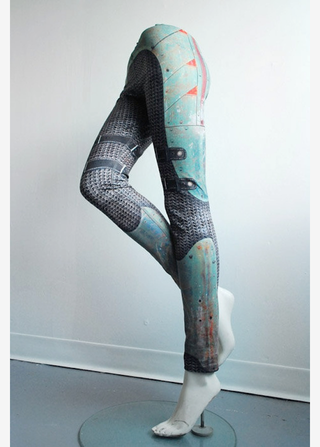 Illustration for article titled These robotic armor leggings will bring out your inner cyborg